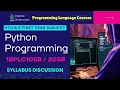 VTU First Year PYTHON PROGRAMMING Syllabus VTU