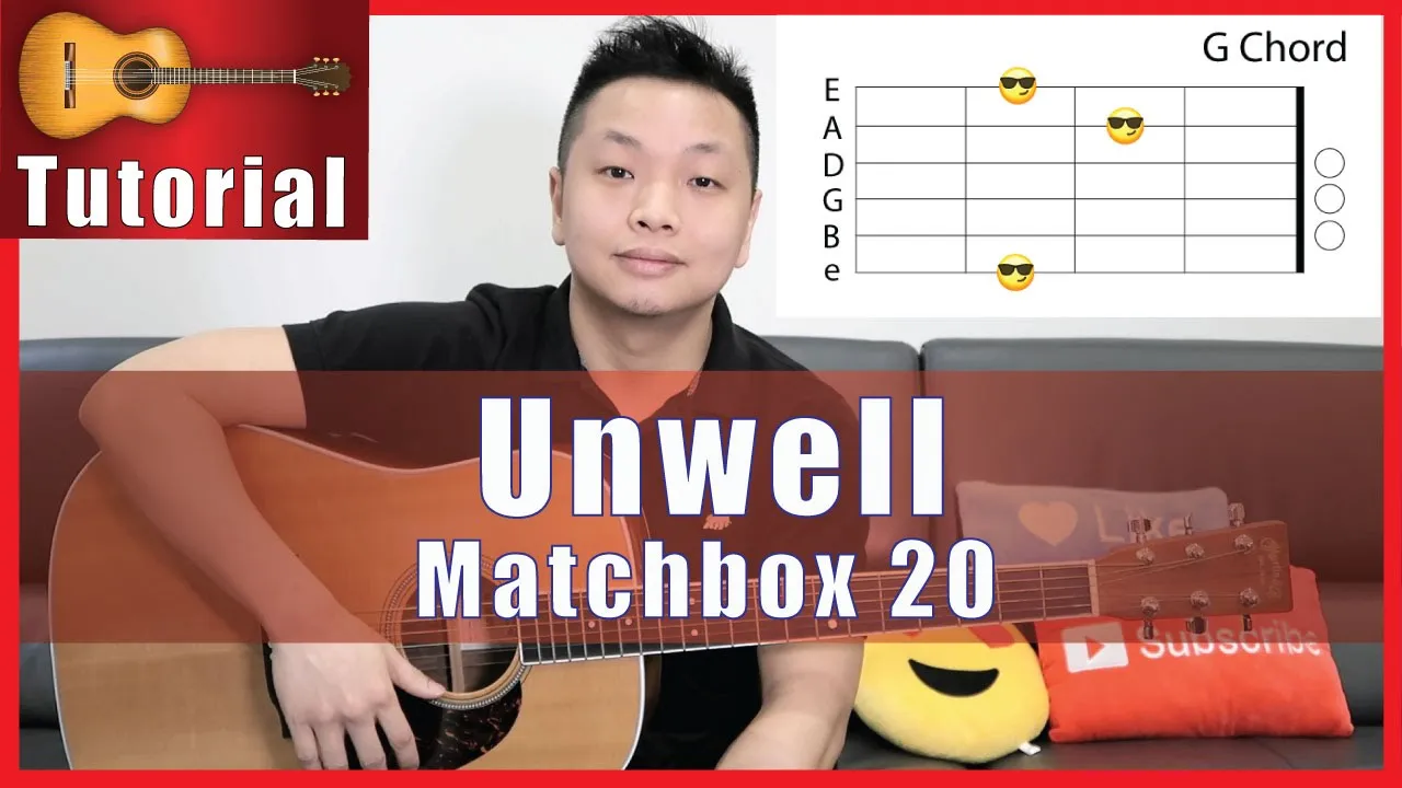 How to play Unwell on guitar tutorial - Matchbox 20