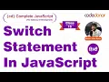 Switch Case Statement In JavaScript CD Complete JavaScript Course C-15 Hindi
