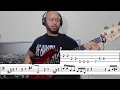 Lagu Slow Down - (TABS PLUS NOTATION) Skip Marley \u0026 H.E.R. (Bass cover)