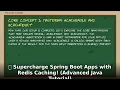 Master Advanced Redis Caching in Spring Boot Java Performance Tutorial
