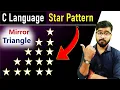 Mirror Triangle Star Pattern C Language Free Course By Rahul Chaudhary