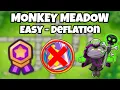 Monkey Meadow Easy - Deflation No Monkey Knowledge BTD6 Guides