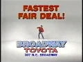 Broadway Toyota 80s Commercial 1989