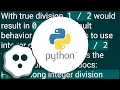Computing total - seconds in Python for datetime module with true division enabled