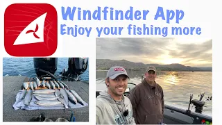 Using the Windfinder App to help choose where to go fishing