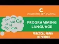 61 Practical Array as Pointer - C Language