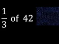 of 42 fraction of a number part of a whole number