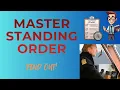 Master s Standing Orders