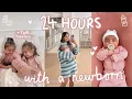 Lagu a REAL day in the life with a NEWBORN *full 24 hours with our new baby girl!*