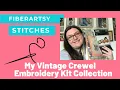 Fiberartsy Stitches Vintage Crewel Embroidery Kit Stash Dive