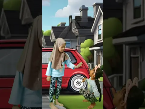 Hampir Kempesin Ban Tetangga! 😱 Untung Inggit Datang! 🚗😂 #sahabatsejati #viralshorts