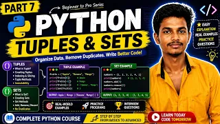 Python Tutorial Part 7 Tuples Sets in Python Explained Complete Python Course for Beginners
