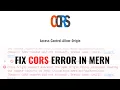 How to Fix CORS Error in React Node js - Easy Step-by-Step Guide