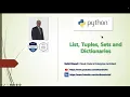 5 List Tuple Sets and Dictionaries in Python
