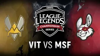 VIT vs. MSF - Week 4 Day 2 | EU LCS Summer Split | Team Vitality vs. Misfits Gaming (2018)