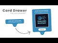 Animated Profile Card Drawer UI Design using Html CSS Javascript