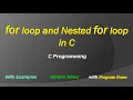for loop and Nested for loop in C C Programming