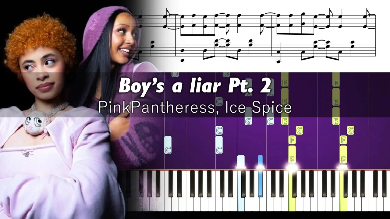 Boy's a liar Pt. 2 - Reimagined Piano Tutorial with Sheet Music