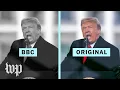 Lagu BBC's Trump Jan. 6 speech edit vs. the original