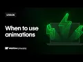 When and when not to use animations on your site Webflow tutorial