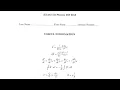 TAMU PHYS 207 Exam III 2015 Solutions