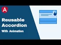 Reusable accordion from scratch in Angular
