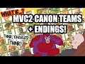 The Canonical Teams and Endings of Marvel VS Capcom 2 that don t exist