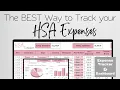 The Best Way to Track your HSA Expenses using this HSA Tracker Template for Google Sheets