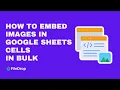 Embed Images Added with Image Function in Google Sheets Cells in Bulk