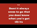 Janet Jackson, Q-Tip, and Joni Mitchell - Got Till It's Gone Lyrics