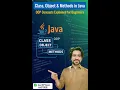 Class Object Methods in Java OOP Concepts Explained for Beginners