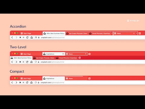 Vivaldi 4.1 - Vivaldi unlocks full versatility with Accordion Tabs