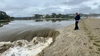Before During and After San Juan Creek Connecting to Ocean