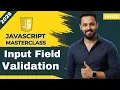 Javascript tutorial in Hindi Input Field Validation Message Using Blur Event