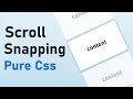 Scroll Snapping using pure Css Hindi
