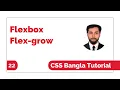 CSS3 Flexbox Flex-Grow Bangla Tutorial CSS Bangla Tutorial Full Course