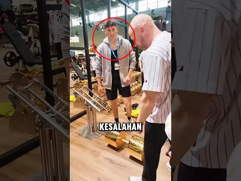 Niat Coba Angkat, Malah Bikin Dumbel Raksasa Ambruk❗️