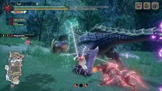 MHR sns First encounter with this hellfire beast Village Magnamalo