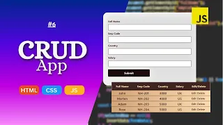 Employee Management System JavaScript CRUD App Project Step by Step