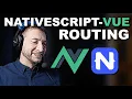 The Creator of NativeScript-Vue Shows me Routing NativeScript-Vue Tutorial