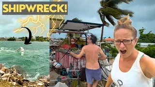 ⛵️HURRICANE SEASON came EARLY in the Caribbean!😳 SINKING BOATS & Food Shortages | Hallberg Rassy 352
