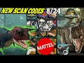 Jurassic World SURVIVAL 2025 MATTEL Scan Codes All Dinosaurs UPDATE 8/24 Charge N Chomp Carnotaurus