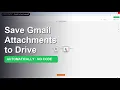 Save Gmail Attachments to Google Drive Automatically n8n Tutorial No Code