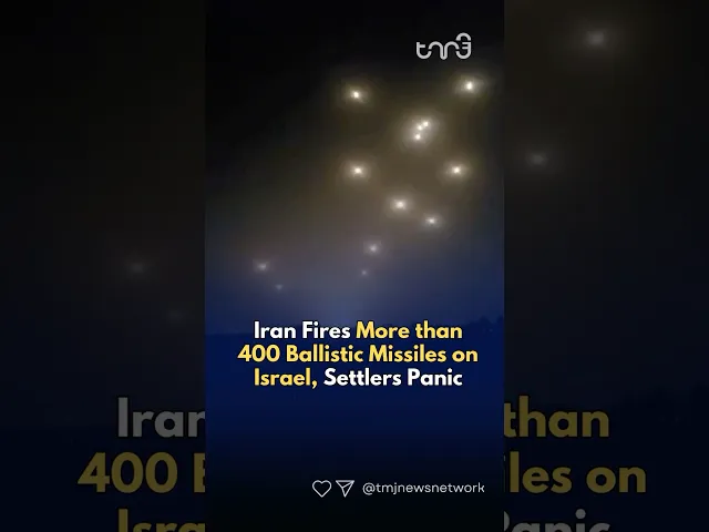 ⁣In a major retaliation, Iran's IRGC has launched more than 400 missiles on the Israeli entity.
