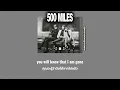 (Lyrics/แปลไทย)  500 miles - Peter, paul and mary