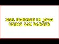 XML parsing in Java using SAX parser