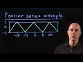Fourier series example the triangle wave Lecture 51 Differential Equations for Engineers