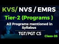 Programming Questions All Syllabus Programs Tier-2 TGT PGT Computer Science KVS NVS EMRS