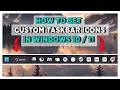 How to Set Custom Taskbar Icons in Windows 10 11
